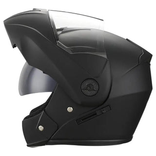 Kids Matt Black Helmet Dirt Bike ATV Off-Road Street Riding Helmet