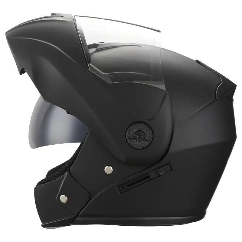 Kids Matt Black Helmet Dirt Bike ATV Off-Road Street Riding Helmet