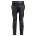 Women Leather Pants Glamorous Black Slim-fit Wear 2