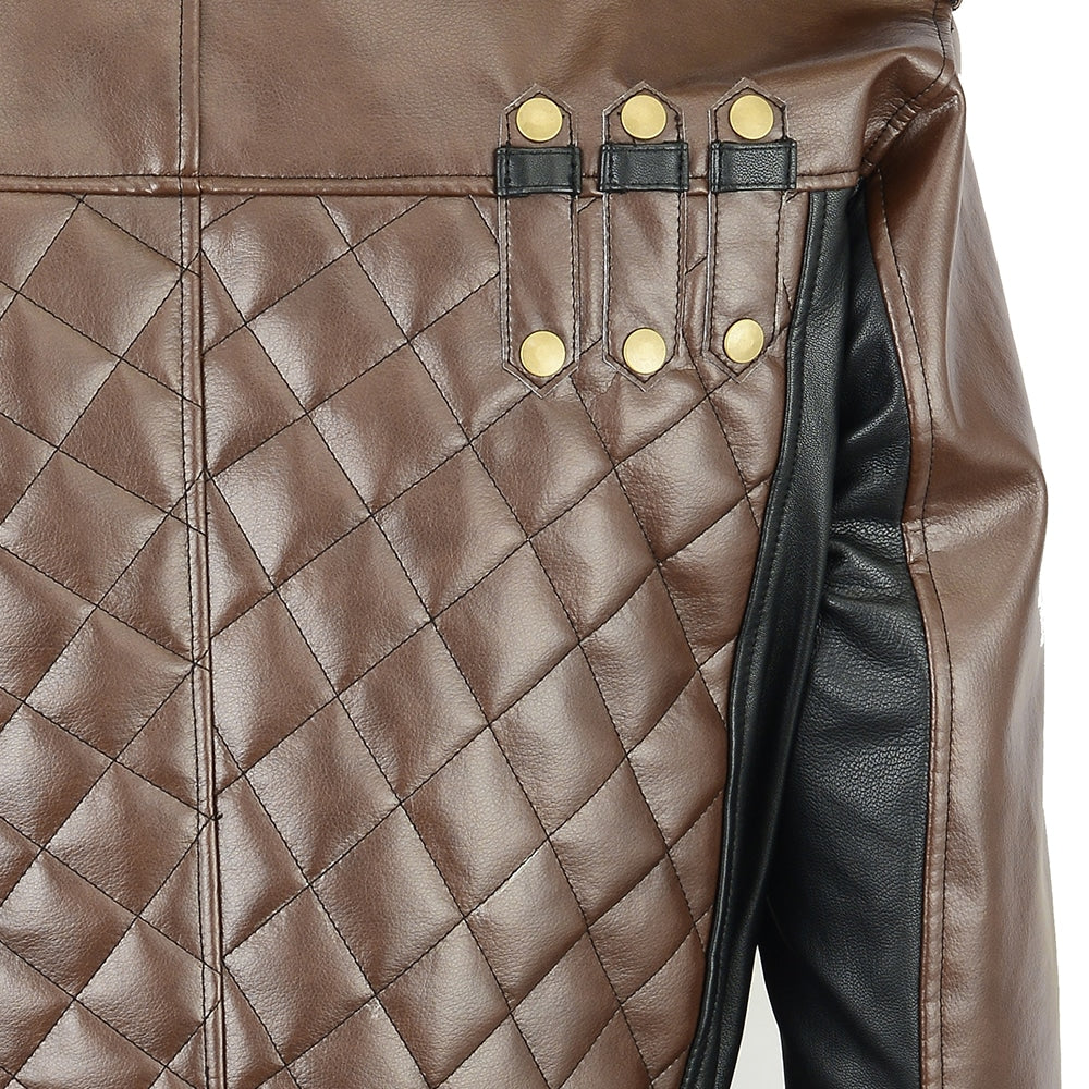 Men Leather Trench Coat Incredible PUBG STYLE
