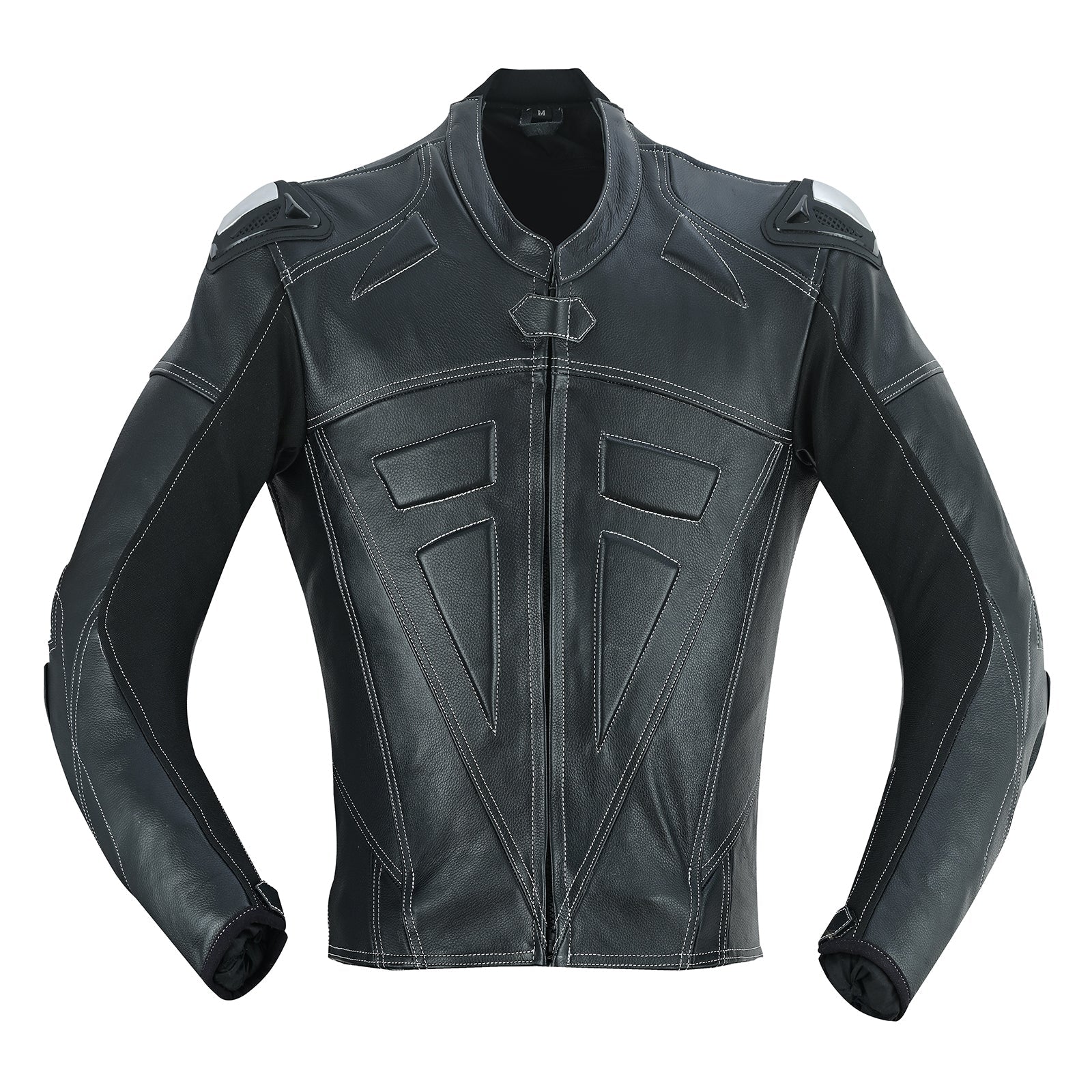 Men Leather Biker Suit 2 Piece Dark Knight Theme