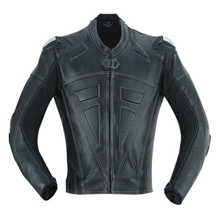 Men Leather Biker Suit 2 Piece Dark Knight Theme