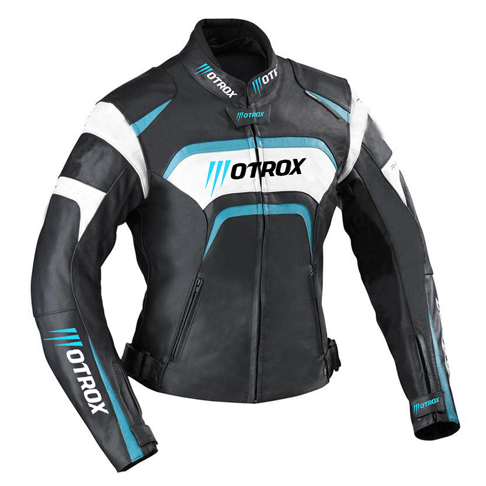 Biker Leather Jacket Alarming Ladies Racing Wear