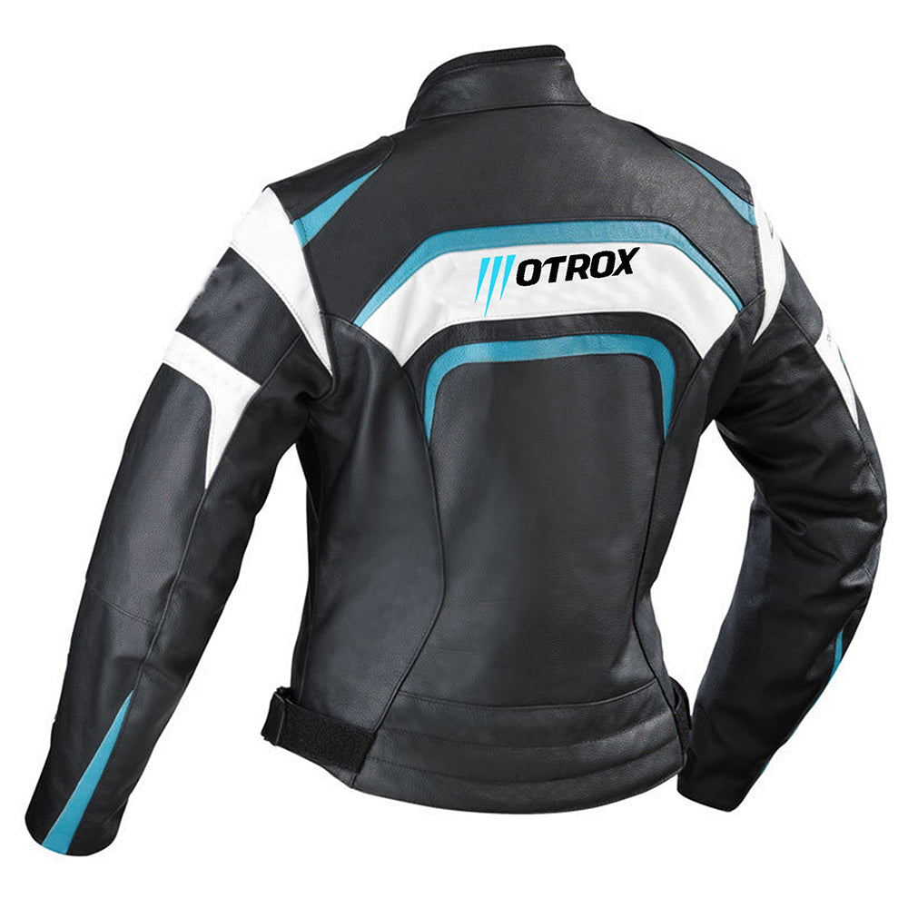Biker Leather Jacket Alarming Ladies Racing Wear
