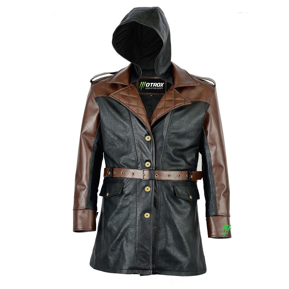 Men Leather Trench Coat Incredible PUBG STYLE