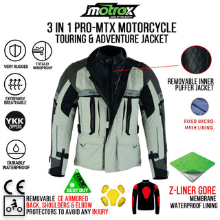 Textile Motorcycle Jacket Thrilling Pro-MTX Racer 3