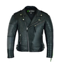 Men Leather Jacket Stunning Biker Wear