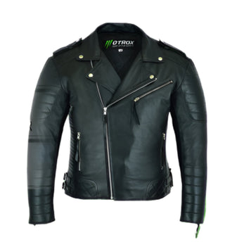 Men Leather Jacket Stunning Biker Wear