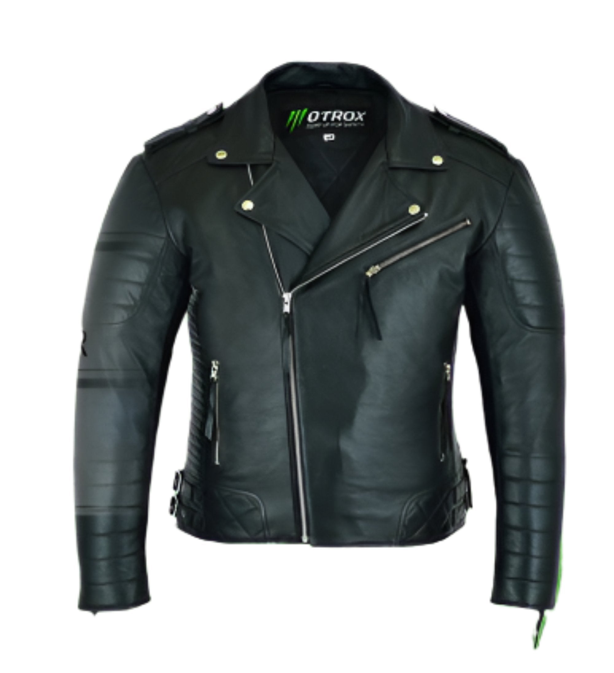 Men Leather Jacket Stunning Biker Wear