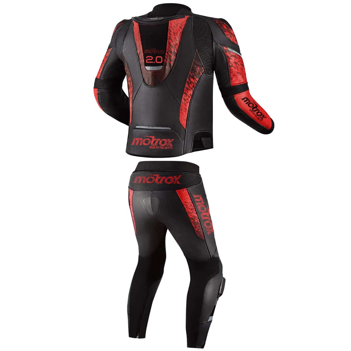 Men Leather Racing Suit Impressive 2 Piece Biker Wear