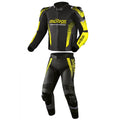 Men Leather Racing Suit Impressive 2 Piece Biker Wear