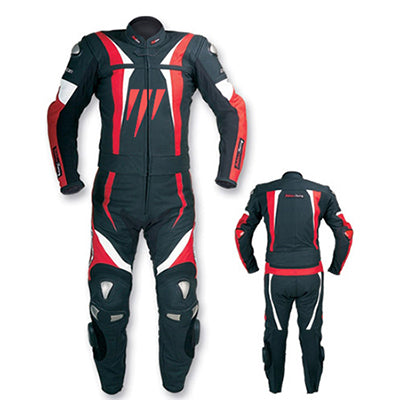Men Leather Race Suit Brilliant Leather - MX23