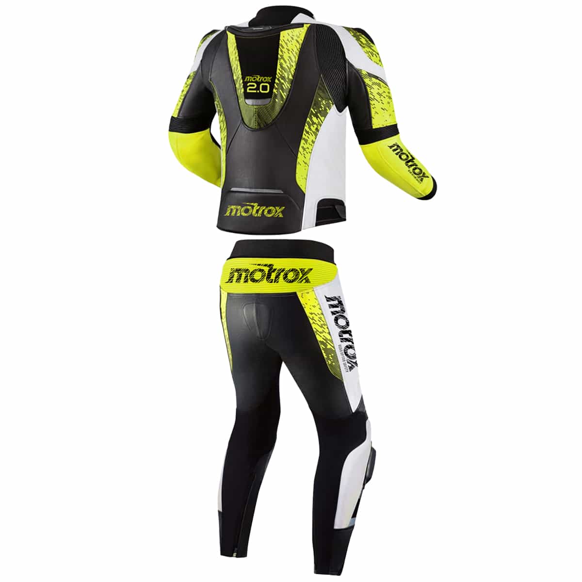 Men Leather Motorcycle Suit Impressive 2 Piece STR 2