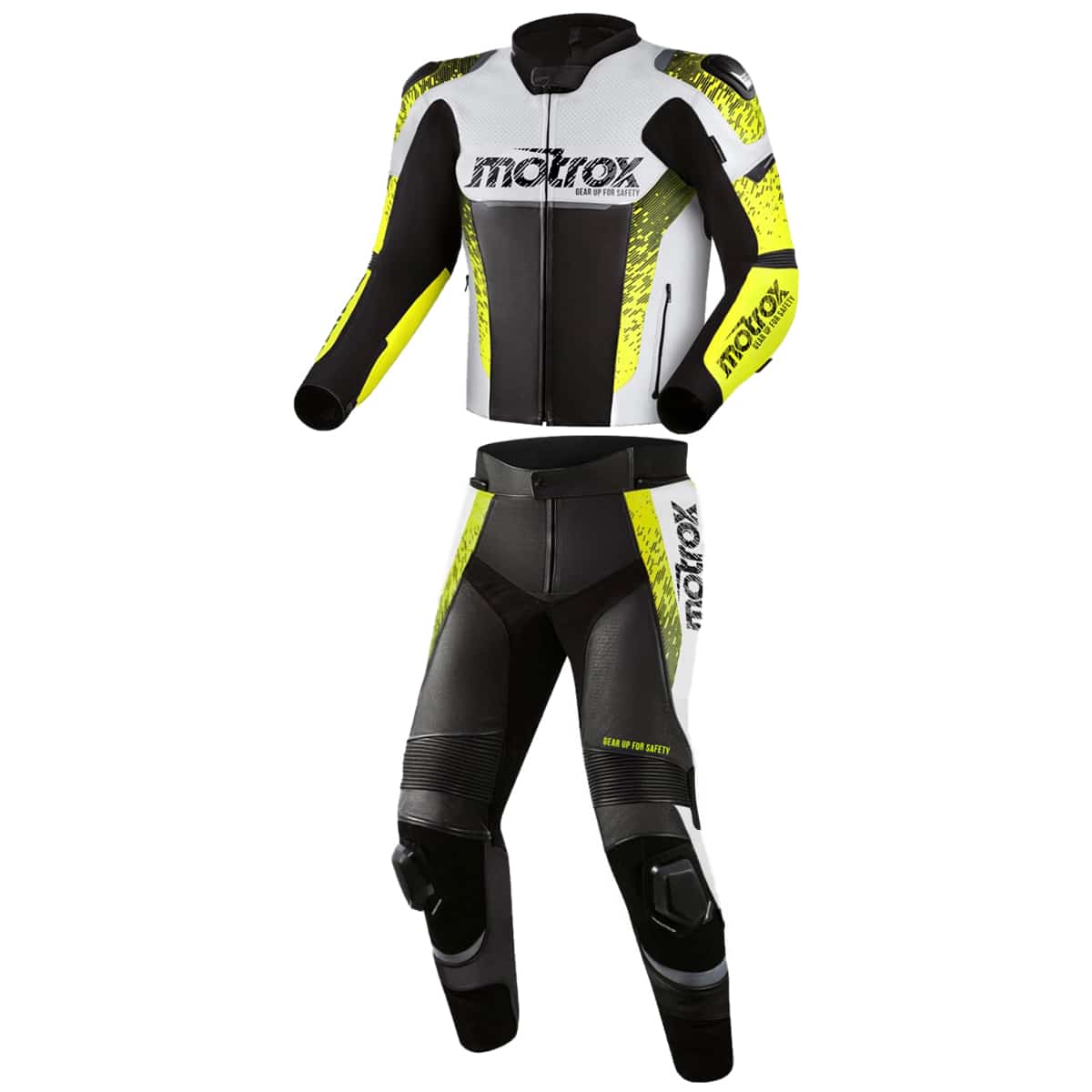 Men Leather Motorcycle Suit Impressive 2 Piece STR 2
