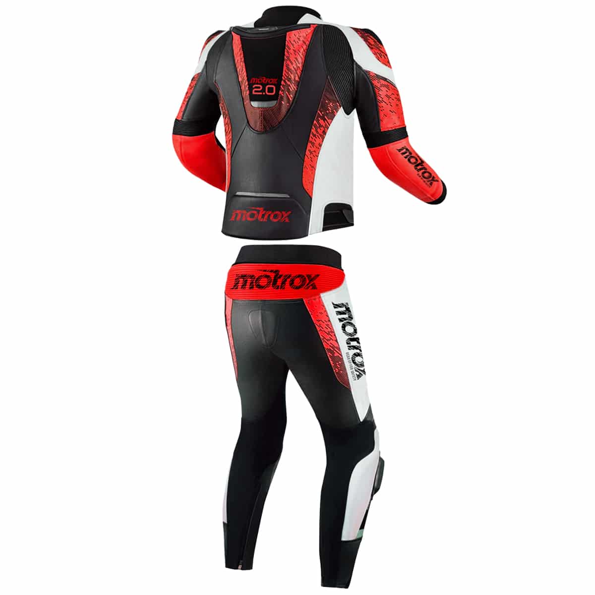 Men Leather Motorcycle Suit Impressive 2 Piece STR 2