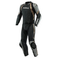 Men Leather Motorcycle Suit Avro — Charcoal