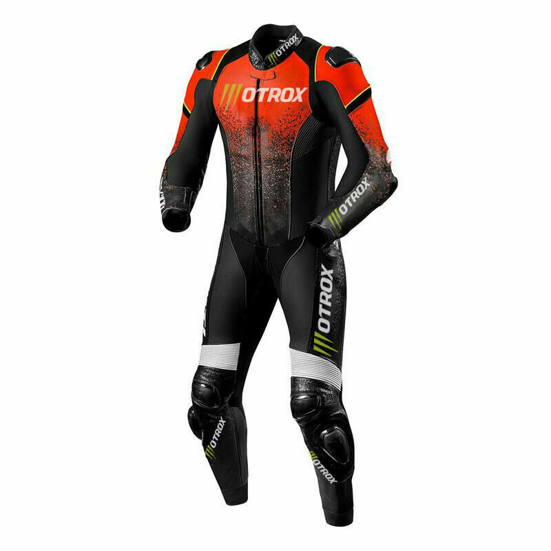 Men One Piece Leather Motorcycle Suit Speedster
