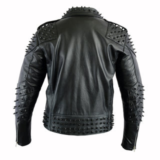 Iconic Marlon Brando Style Studded Leather Jacket