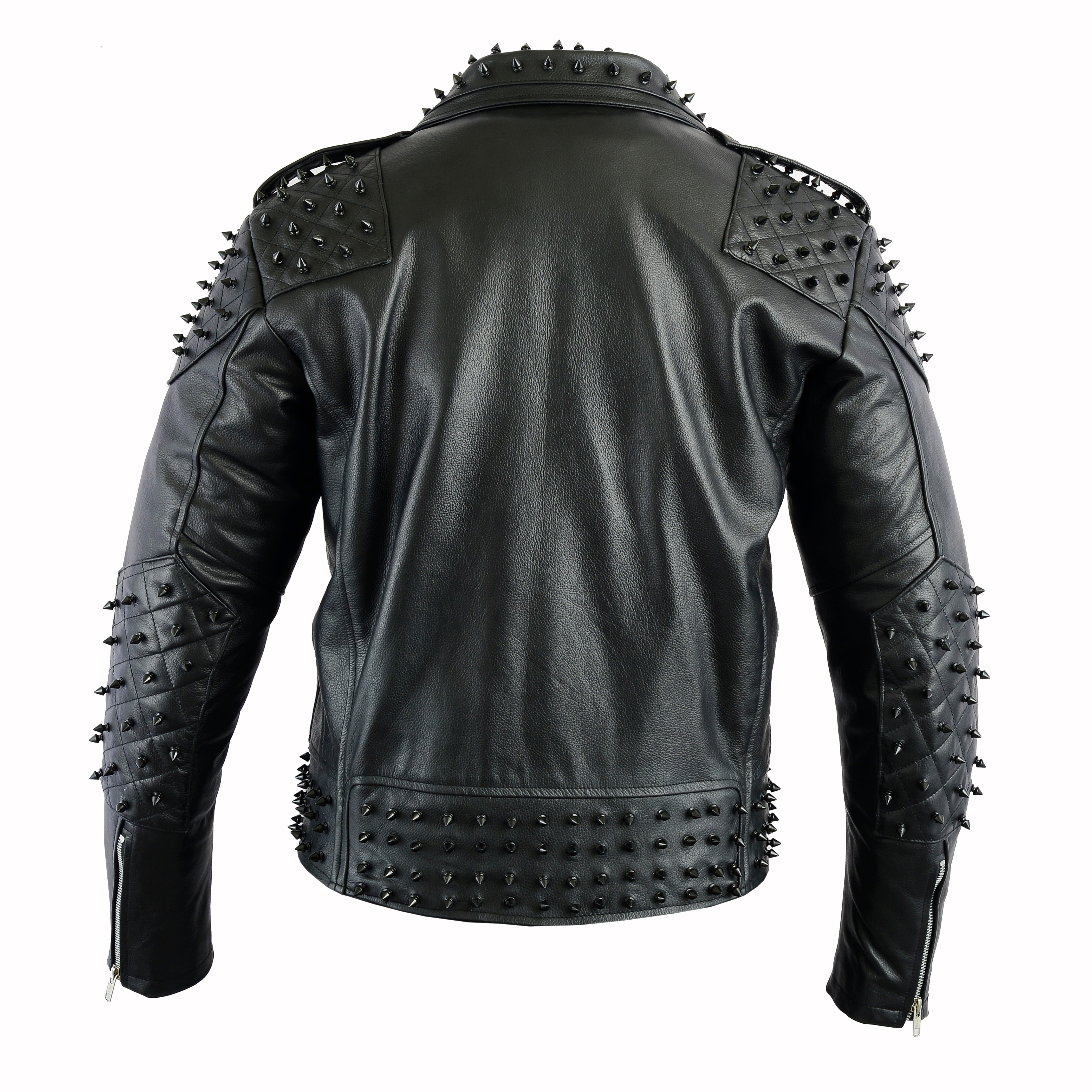 Iconic Marlon Brando Style Studded Leather Jacket