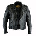 Iconic Marlon Brando Style Studded Leather Jacket
