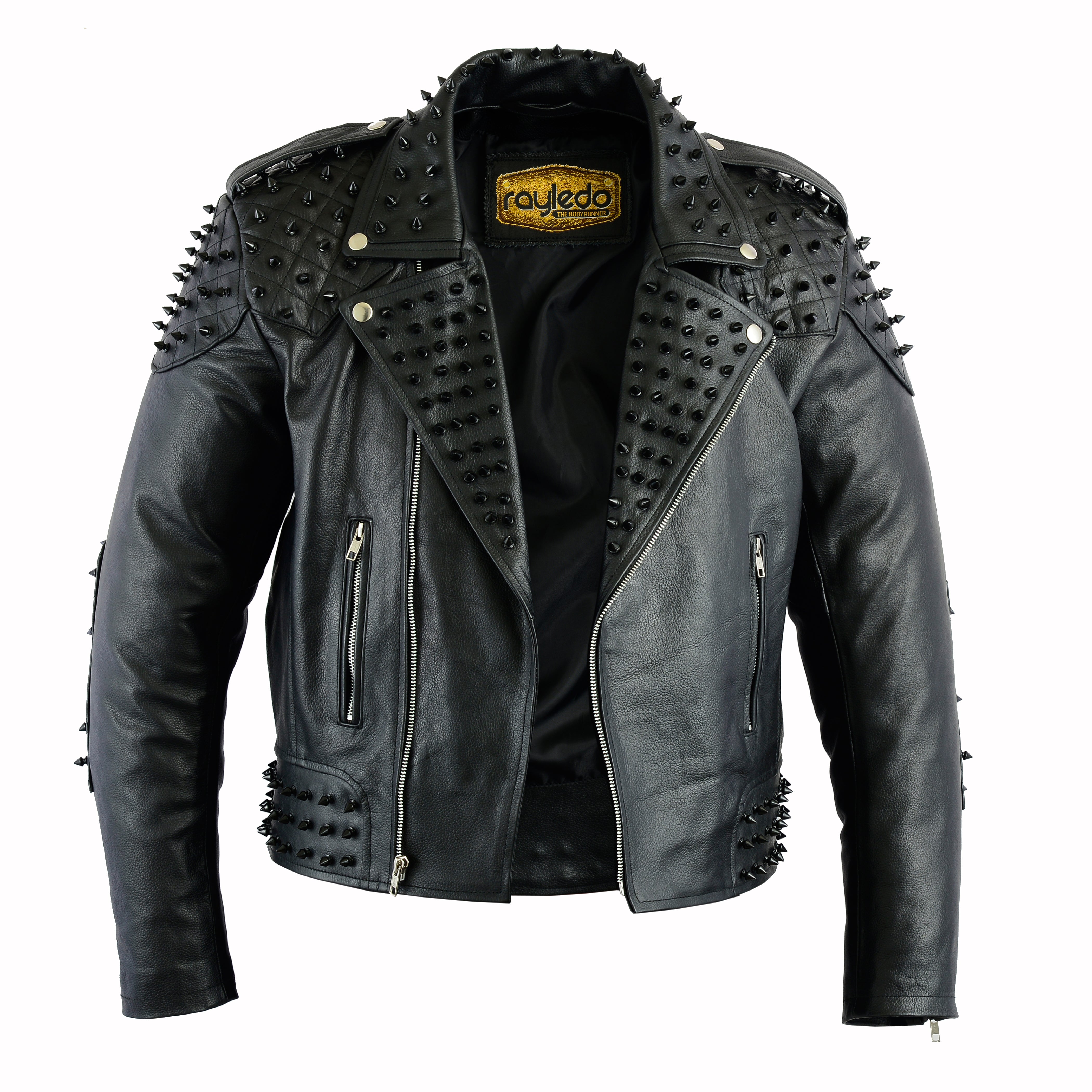 Iconic Marlon Brando Style Studded Leather Jacket