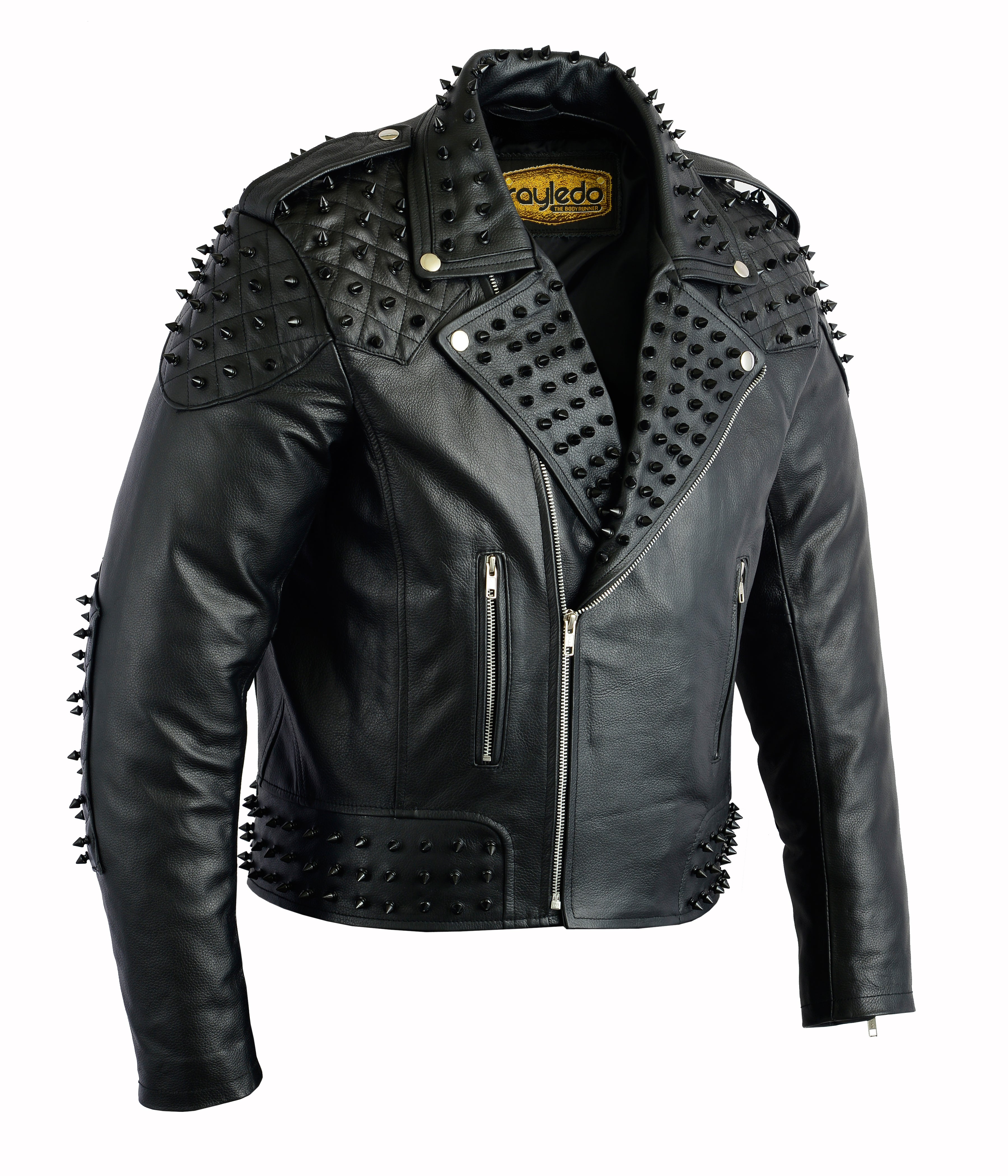Iconic Marlon Brando Style Studded Leather Jacket