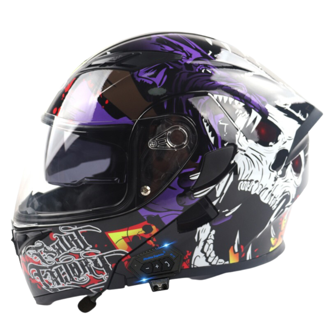 K1 Colored Modular Helmet - Bluetooth Headset
