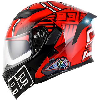 R6s Modular Helmet with Intercom Bluetooth Headset