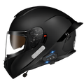 B1 Full Face Motorcycle Helmet with Integrated Bluetooth