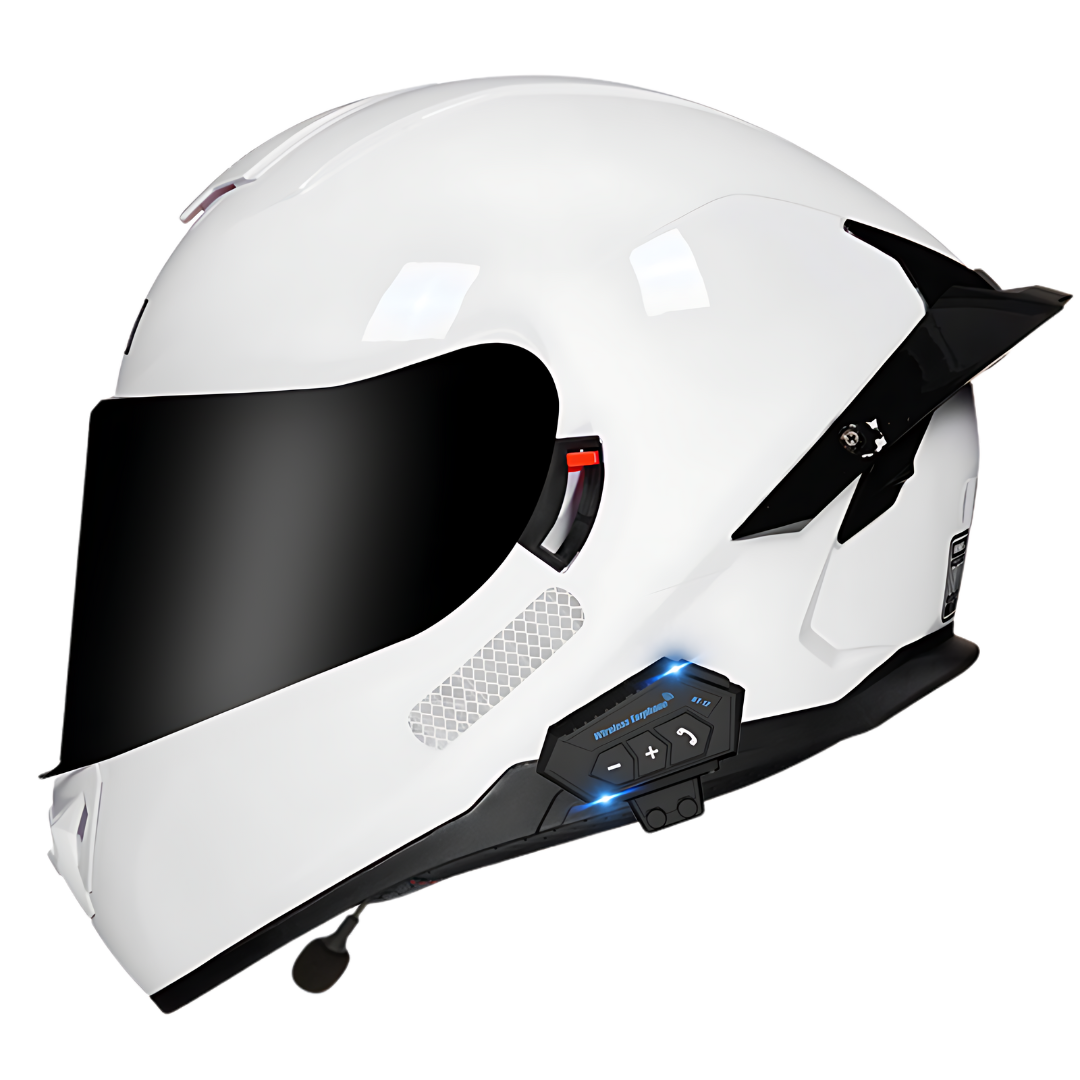 B1 Full Face Motorcycle Helmet with Integrated Bluetooth
