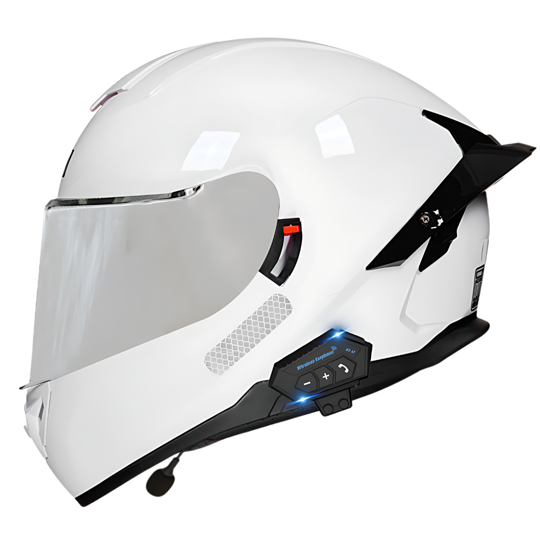 B1 Full Face Motorcycle Helmet with Integrated Bluetooth