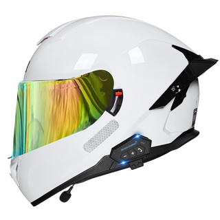 B1 Full Face Motorcycle Helmet with Integrated Bluetooth