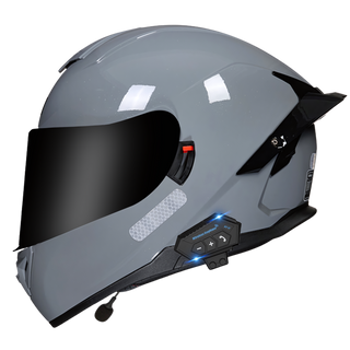 B1 Full Face Motorcycle Helmet with Integrated Bluetooth