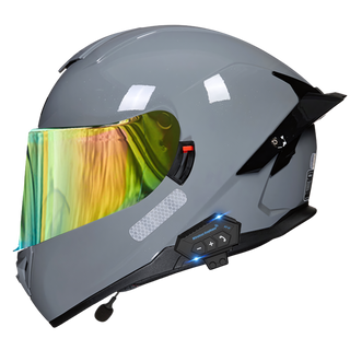B1 Full Face Motorcycle Helmet with Integrated Bluetooth