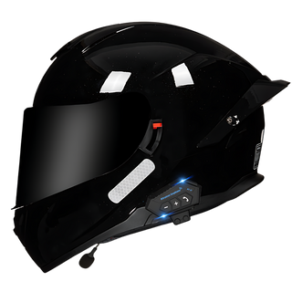 B1 Full Face Motorcycle Helmet with Integrated Bluetooth