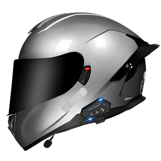 B1 Full Face Motorcycle Helmet with Integrated Bluetooth