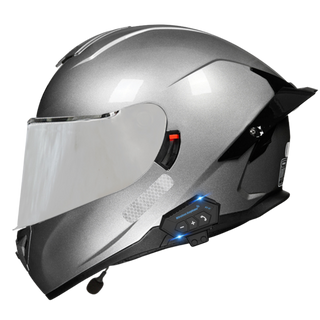 B1 Full Face Motorcycle Helmet with Integrated Bluetooth