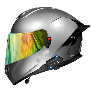 B1 Full Face Motorcycle Helmet with Integrated Bluetooth