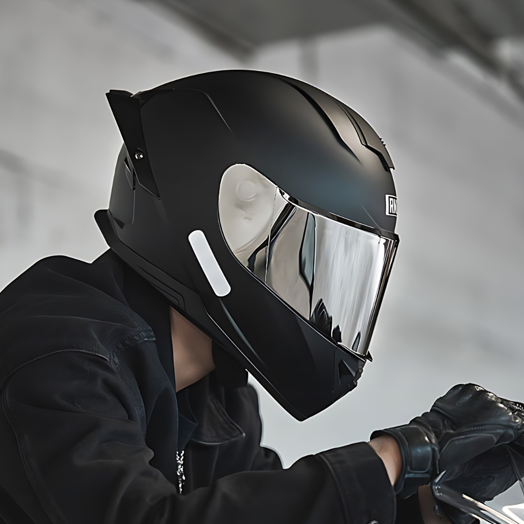 B1 Full Face Motorcycle Helmet with Integrated Bluetooth