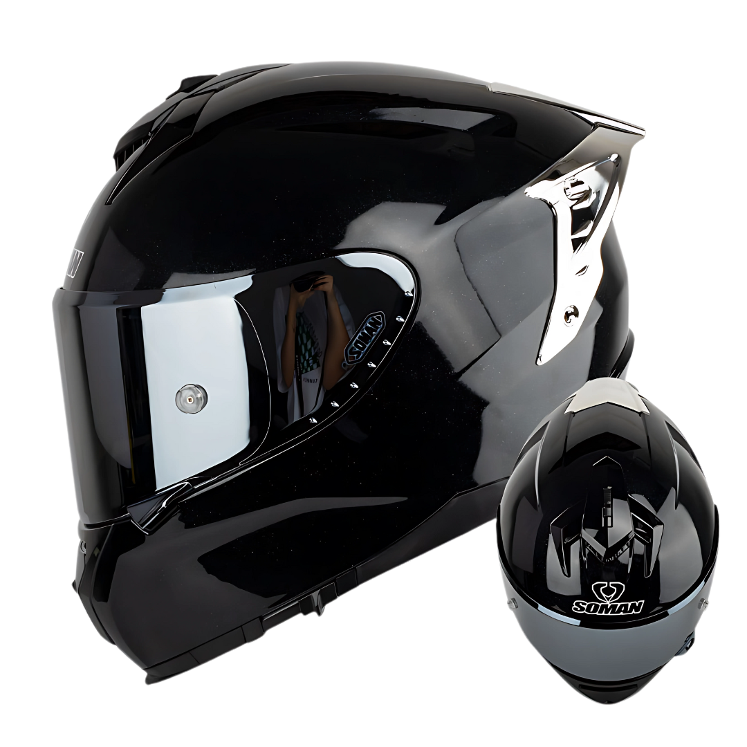 SM2-S Full Face Motorcycle Helmet –Dual Lens, ECE Certified