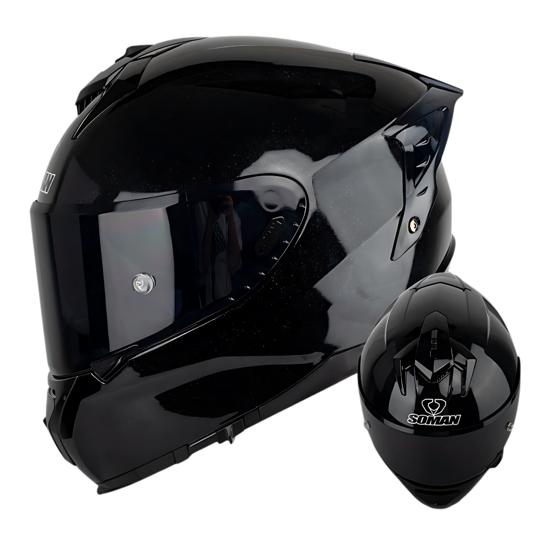 SM2-S Full Face Motorcycle Helmet –Dual Lens, ECE Certified