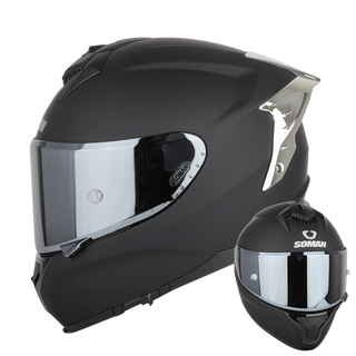SM2-S Full Face Motorcycle Helmet –Dual Lens, ECE Certified