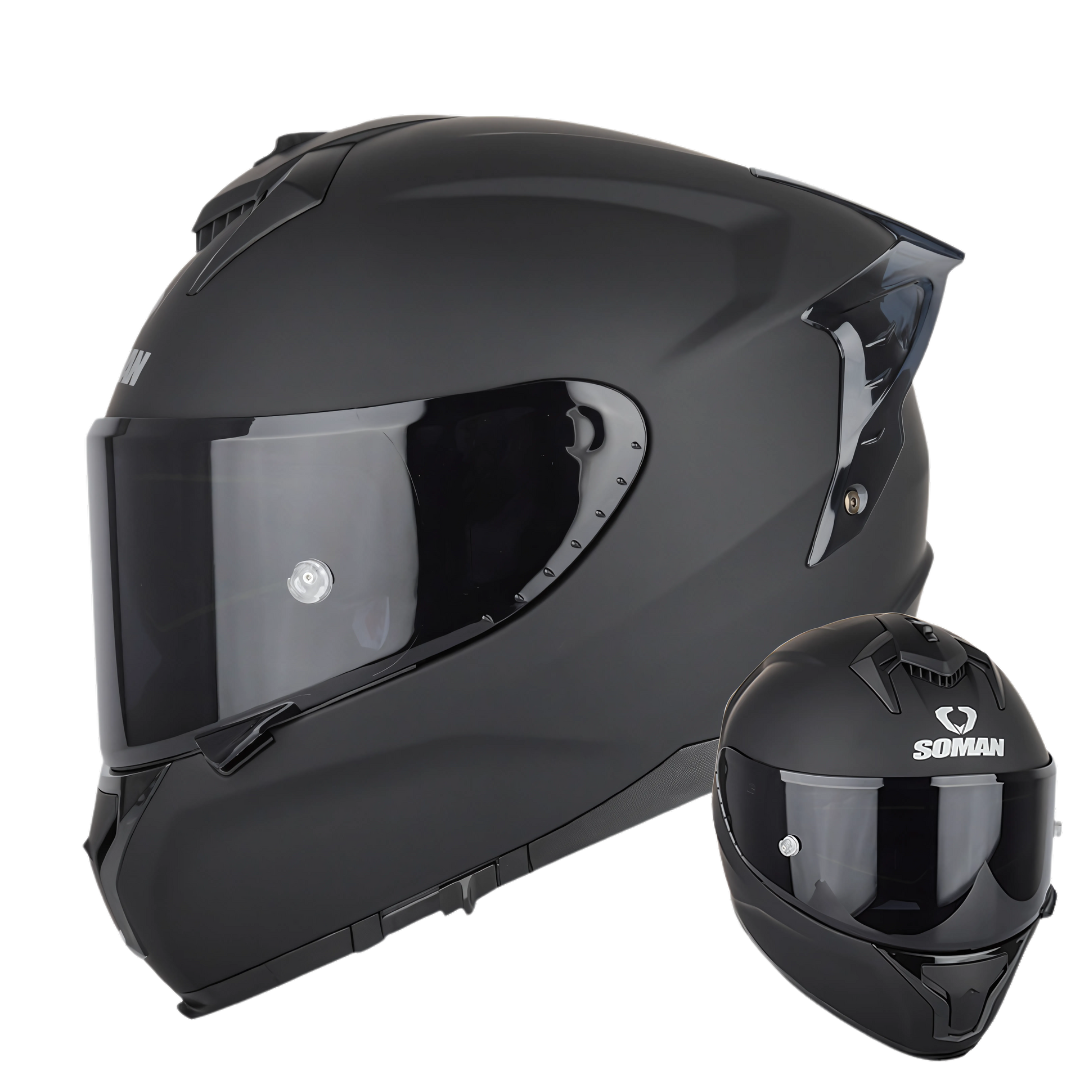 SM2-S Full Face Motorcycle Helmet –Dual Lens, ECE Certified
