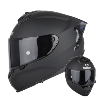 SM2-S Full Face Motorcycle Helmet –Dual Lens, ECE Certified