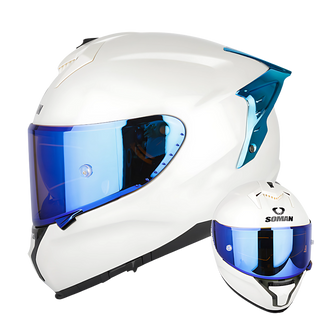 SM2-S Full Face Motorcycle Helmet –Dual Lens, ECE Certified