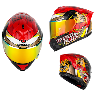 SM2-S Full Face Motorcycle Helmet –Dual Lens, ECE Certified