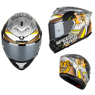 SM2-S Full Face Motorcycle Helmet –Dual Lens, ECE Certified