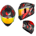 SM2-S Full Face Motorcycle Helmet –Dual Lens, ECE Certified