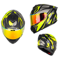 SM2-S Full Face Motorcycle Helmet –Dual Lens, ECE Certified