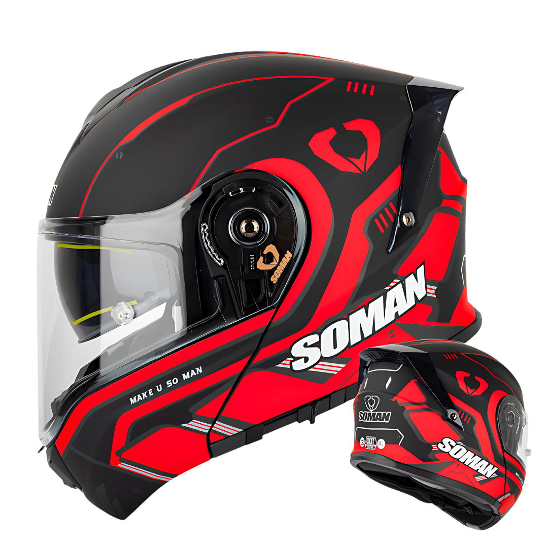 SM1 Modular Motorcycle Helmet – Dual Lens, ECE Certified